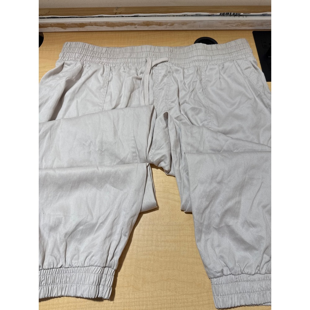 A New Day Womens High-Rise Jogger Pants Tan XL Elastic Waist Drawstring NWT